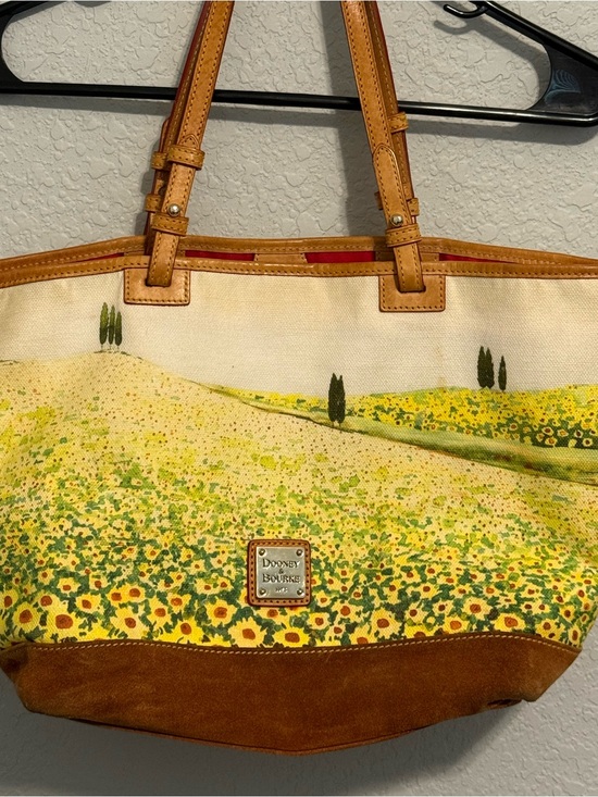 Dooney & Bourke Handbags - Dooney & Bourke Tuscan Landscape Canvas Tote